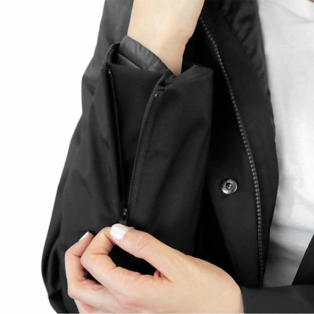 New 2XL Kirkland Signature Ladies 3-In-1 Parka Black Waterproof Windproof  Hood - Picture 6 of 16